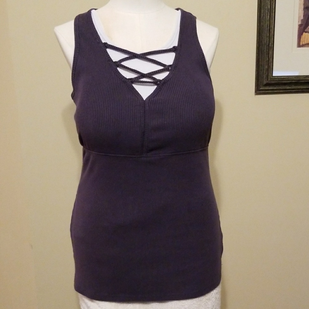 Torrid gray ribbed tank